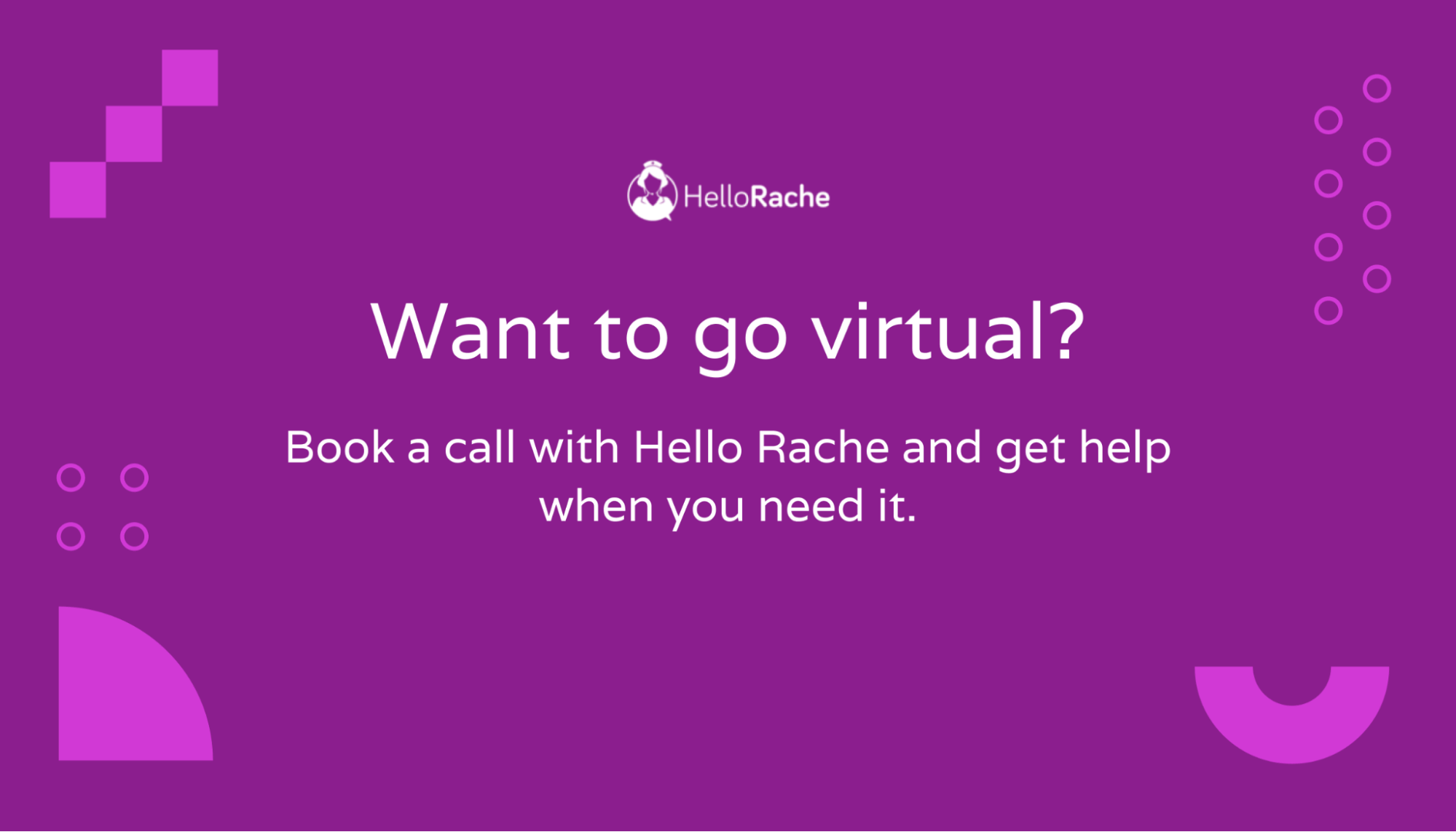 Book a call with Hello Rache
