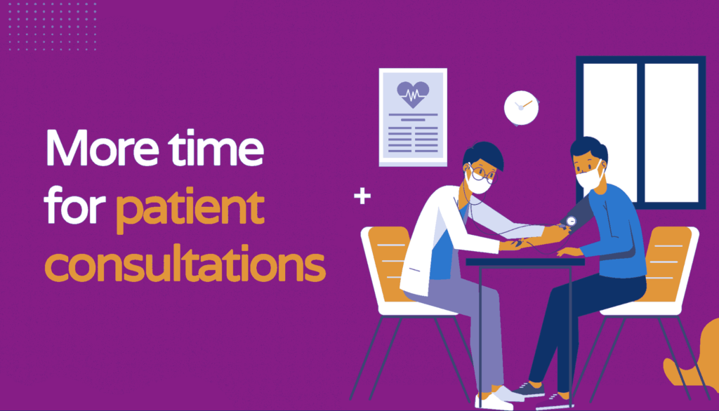 Illustration indicating more time for patient consultations