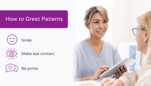 How to greet patients
