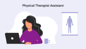 Illustration of a physical therapy assistant