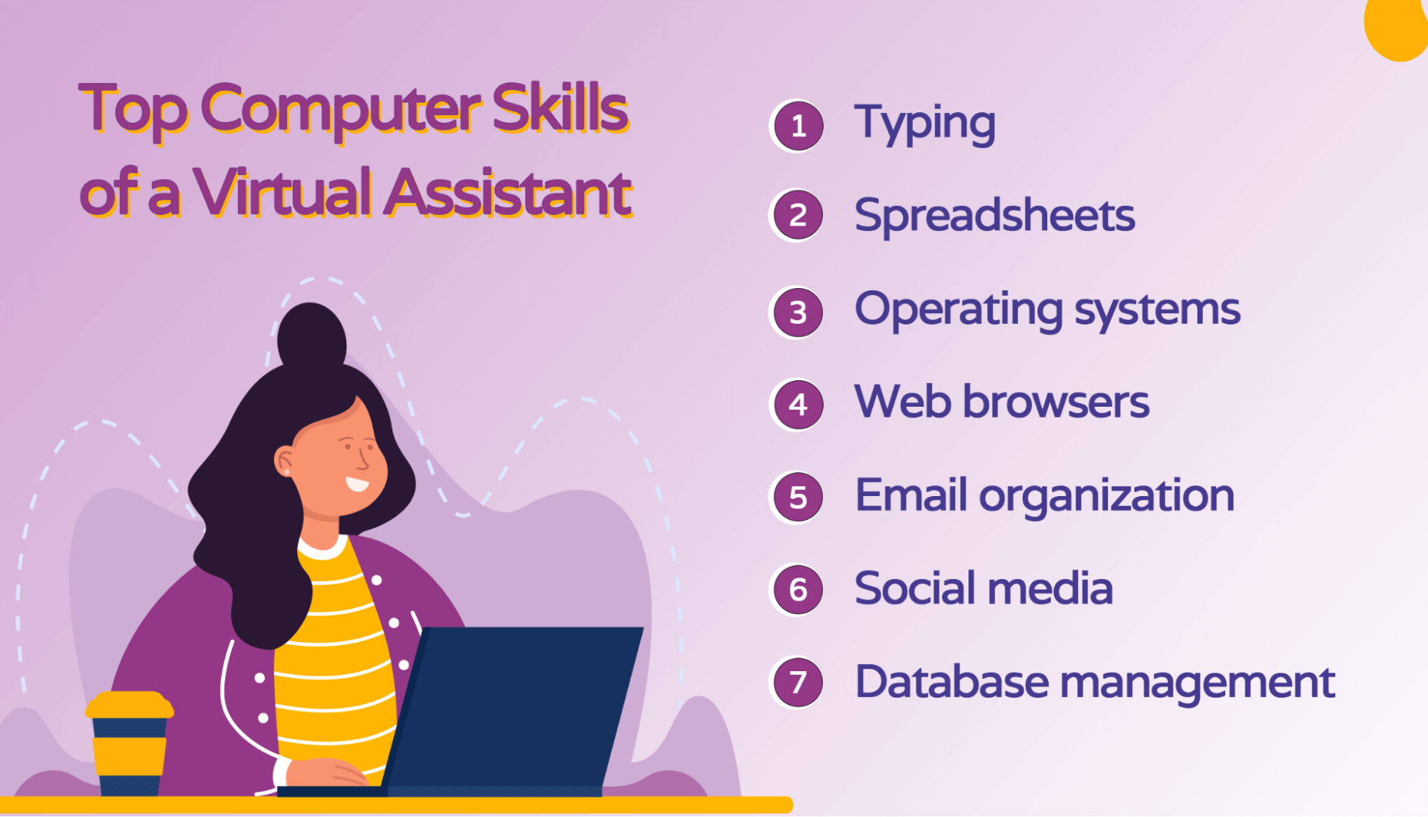 The computer skills that a virtual assistant needs
