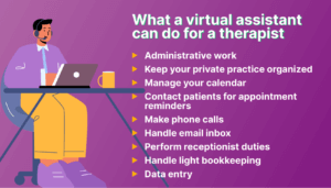 What a virtual assistant does