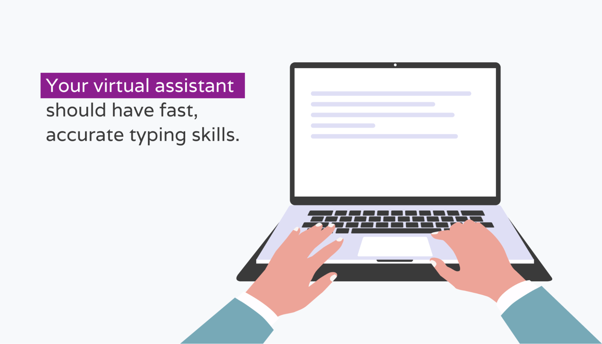 virtual assistant typing skills