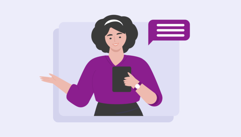 Happy medical secretary