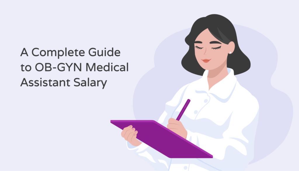 Illustration of an Ob Gyn medical assistant