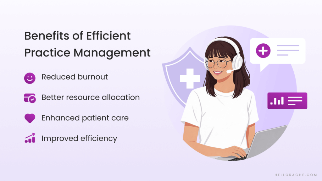 Benefits of efficient healthcare practice management