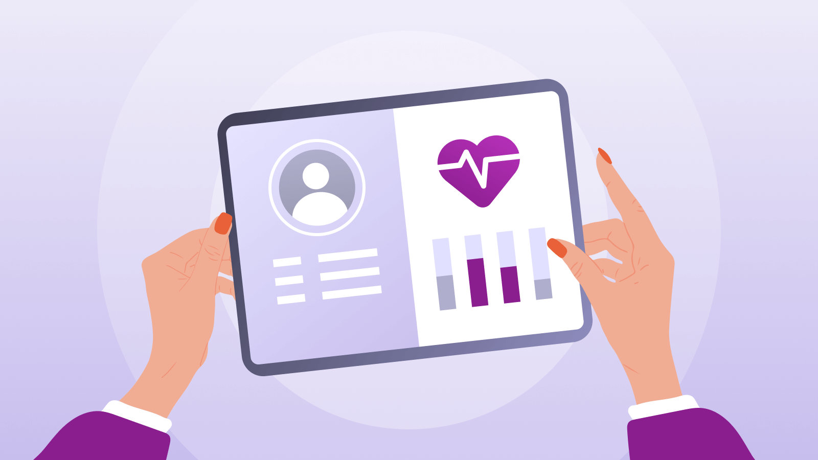 graphic image illustrating remote patient monitoring