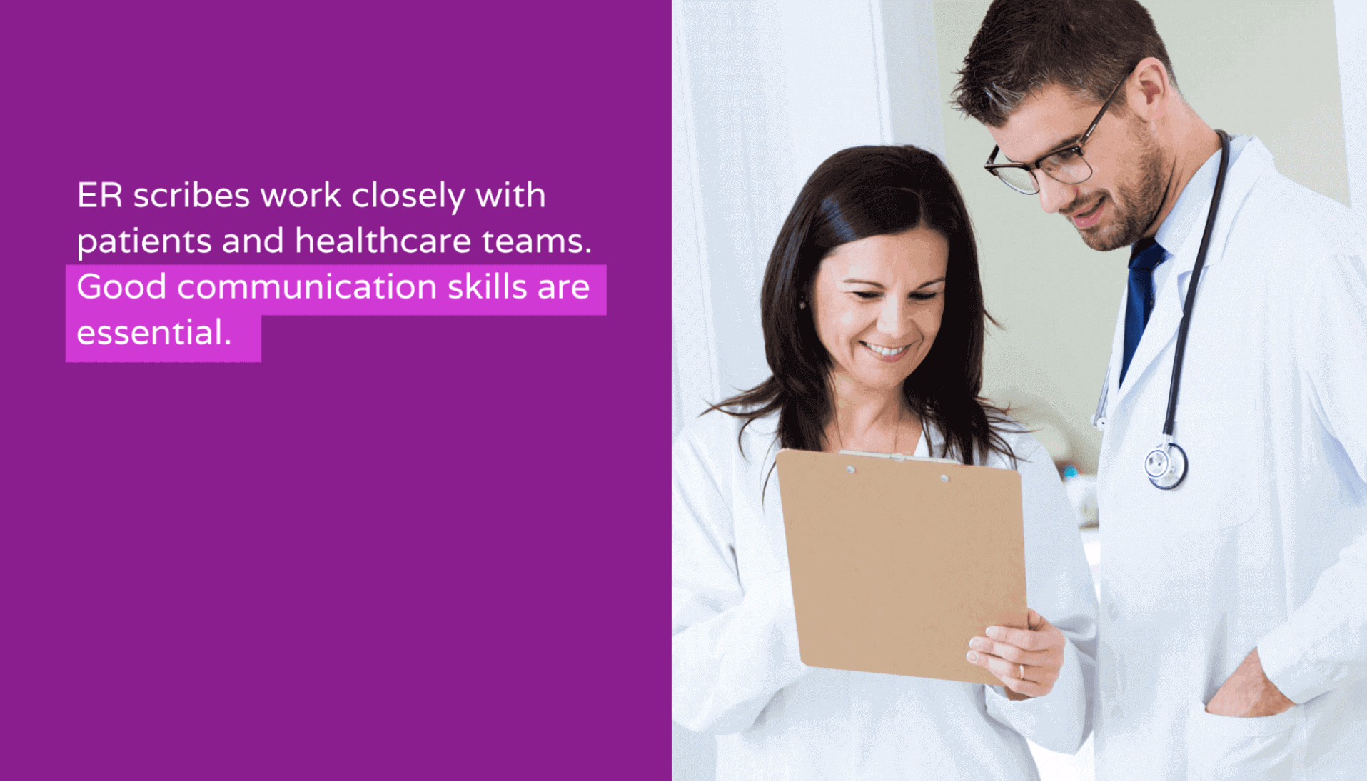 ER scribe communication skills